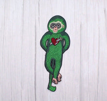 Load image into Gallery viewer, Green Monkey  applique Patch
