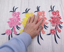 Load image into Gallery viewer, Beautiful Large Flower  Appliqué Patch
