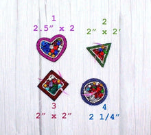 Load image into Gallery viewer, Handmade Crystal Beaded Shapes Applique Patch
