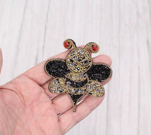 Load image into Gallery viewer, Rhinestone Crystal  Bumblebee  Applique Patch
