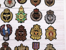 Load image into Gallery viewer, Embroidered  Medal  Shield Applique Patch
