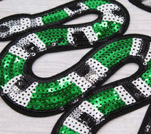 Load image into Gallery viewer, Sequin Snake Applique  Patch
