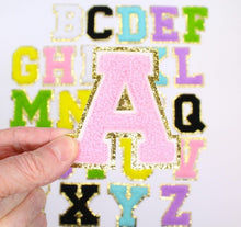 Load image into Gallery viewer, Fuzzy Chenille Patch Letter 8cm Patches Iron on Sew on Alphabet Letters

