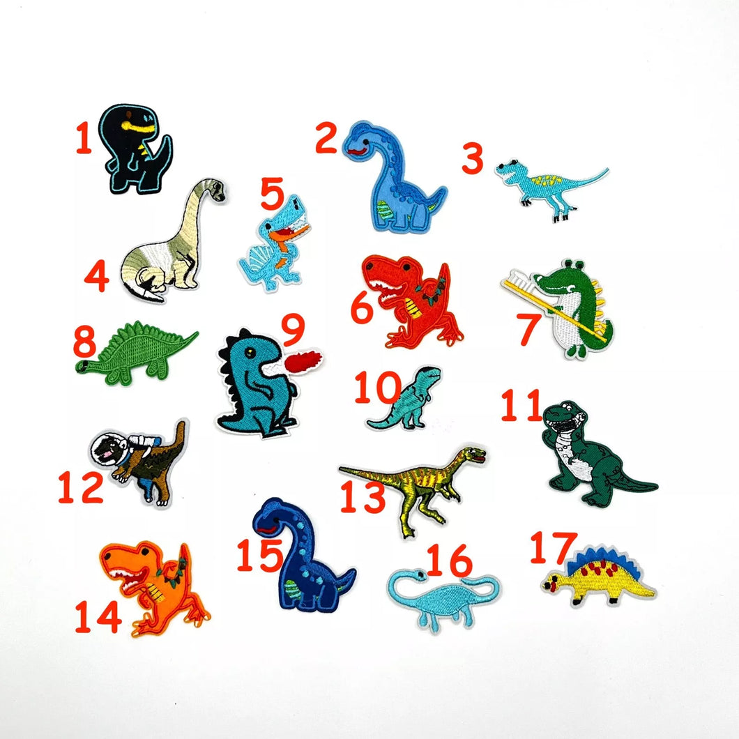 Small dinosaur Applique Patches