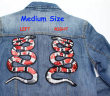 Load image into Gallery viewer, Sequin Snake Applique  Patch
