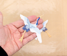 Load image into Gallery viewer, Pair of Crane Bird Applique Patch

