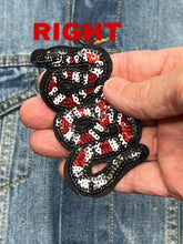 Load image into Gallery viewer, Sequin Snake Applique  Patch
