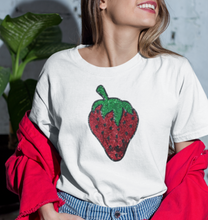 Load image into Gallery viewer, Large Sequin Strawberry Applique Patch
