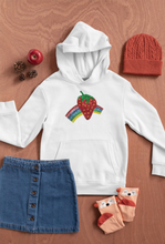 Load image into Gallery viewer, Large Sequin Strawberry Rainbow Applique Patch
