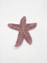 Load image into Gallery viewer, Delicate Starfish Embroidery Rhinestone  Beaded Applique Patch
