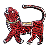 Load image into Gallery viewer, Large Colourful Sequin Chinese Tiger Applique Patch
