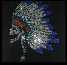Load image into Gallery viewer, XL Rhinestone Crystal Hotfix Indian Diamante Iron On Transfer
