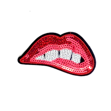 Load image into Gallery viewer, Sequin Lips Applique Patch
