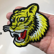 Load image into Gallery viewer, 2 Tiger Head Embroidered Applique Patches
