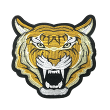 Load image into Gallery viewer, Large Tiger Head Embroidered Applique Patch
