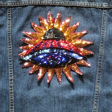 Load image into Gallery viewer, Spaceship UFO Sequin Patch
