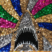 Load image into Gallery viewer, Shark Sequin Applique Patch

