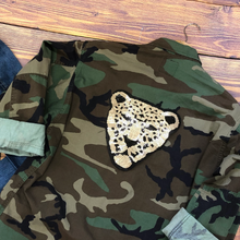 Load image into Gallery viewer, Sequin Leopard Embroidered Head Applique Patch
