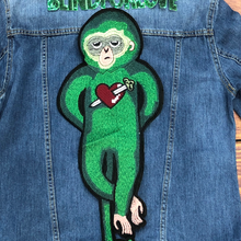 Load image into Gallery viewer, Green Monkey  applique Patch
