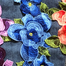 Load image into Gallery viewer, Beautiful Large Flower  Appliqué Patch
