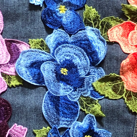 Beautiful Large Flower  Appliqué Patch