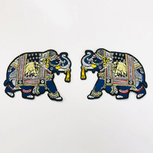 Load image into Gallery viewer, A Pair of Elephant Applique Patch
