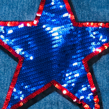 Load image into Gallery viewer, Sequin  Star Applique Patch
