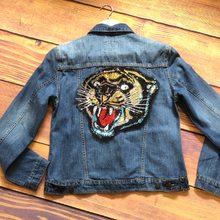 Load image into Gallery viewer, Large Sequin  Tiger Head Applique Patch
