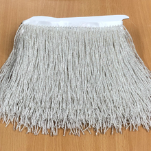 Load image into Gallery viewer, Handmade Glass Seed Bead fringing Trim
