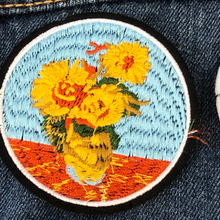 Load image into Gallery viewer, Van Gogh Impressionist Art  Embroidered Applique Patch
