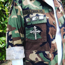 Load image into Gallery viewer, Camo Camouflage Jacket Bdu Vintage US Airforce M-81 Woodland  Oversized
