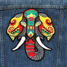 Load image into Gallery viewer, Large Embroidery Elephant Applique  Patch
