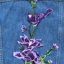 Load image into Gallery viewer, Flower And Bird Patch Appliqué
