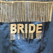 Load image into Gallery viewer, Bride  Crystal Rhinestone Waterfall Letters
