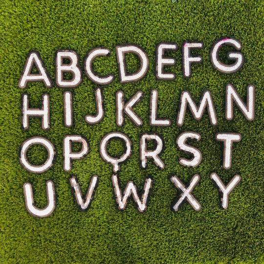 Large Sequin Embroidered  Alphabet Letters