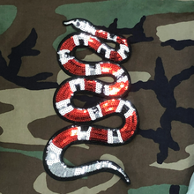 Load image into Gallery viewer, Sequin Snake Applique  Patch
