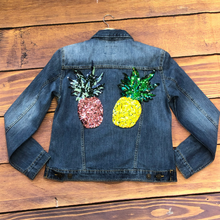 Load image into Gallery viewer, Large Sequin Pineapple Applique Patch
