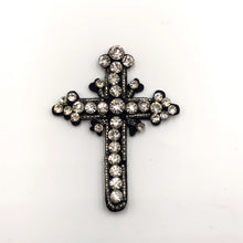 Load image into Gallery viewer, Rhinestone Cross  Crystal Embellished Applique  x 1 pieces
