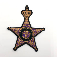 Load image into Gallery viewer, Shield Rhinestone Embroidered Applique
