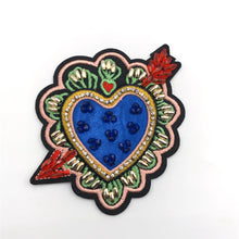 Load image into Gallery viewer, Shield Rhinestone Embroidered Applique
