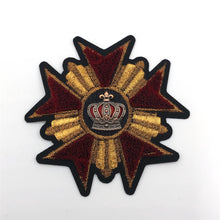 Load image into Gallery viewer, Shield Rhinestone Embroidered Applique
