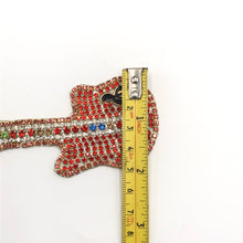 Load image into Gallery viewer, Guitar Diamante Rhinestone Hotfix Guitar Applique Patch
