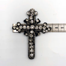 Load image into Gallery viewer, Rhinestone Cross  Crystal Embellished Applique  x 1 pieces
