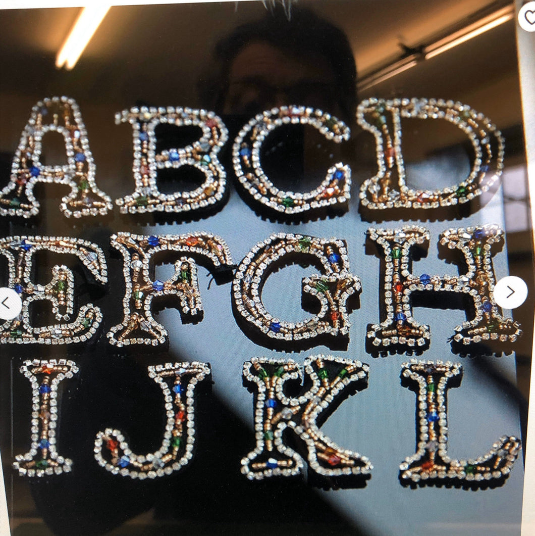Crystal Beaded Letters