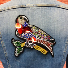 Load image into Gallery viewer, Large Colourful Rhinestone Bird Parrot  Appliqué Patch
