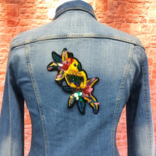 Load image into Gallery viewer, Large Colourful Rhinestone Bird Parrot  Appliqué Patch
