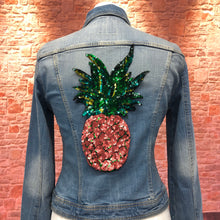 Load image into Gallery viewer, Large Sequin Pineapple Applique Patch

