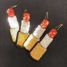 Load image into Gallery viewer, Red Lipstick Sequin  Applique Patch
