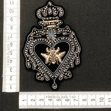 Load image into Gallery viewer, 2  Handmade 3D  Beaded Bee  Patch

