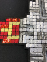 Load image into Gallery viewer, Large Rocket Ship Embroidered Applique Patch
